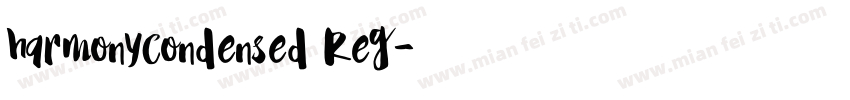 harmonycondensed Reg字体转换